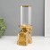 Ceramics candlestick, glass for 1 candle "Elephant" d = 8 cm gold 16x10x27 cm