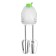 Mixer "Matryona" MA-012, manual, 150 watts, 7 speeds, 2 nozzles, white-green