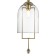 Bra Indigo, 11034/1w Gold. 1x40W, e14, 270x180x800 mm, transparent color