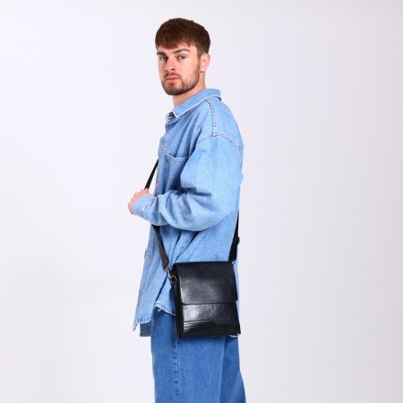 Male bag, black color-7