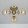 Ceiling chandelier CITILUX “Tommy” CL102133, 46x46x23.5 cm, 3x40W, E14, brown color