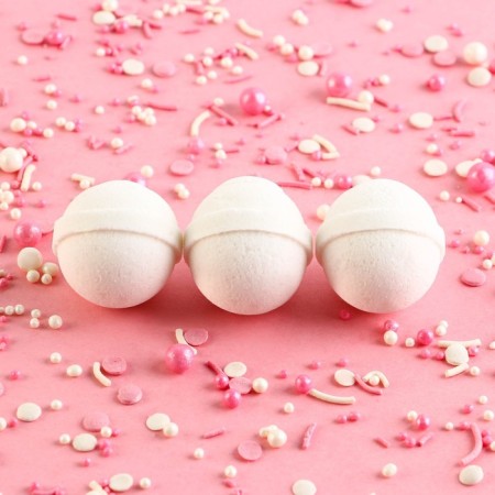 Gift set of cosmetics, bath bombs 3 x 20 g, coconut aroma, Candy Food-1