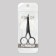 Scissors are manicure, wide, bent, 10 cm, matte black color