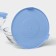 A set of glass salad bowls “Classic” with lids, 5 objects: 900/500/350/200/130 ml, blue color