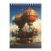 Notepad A5, 40 sheets in a cage on the crest "steampunk", cover covering cardboard, mix