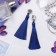 Clips "Brushes", blue color, l brush 7 cm
