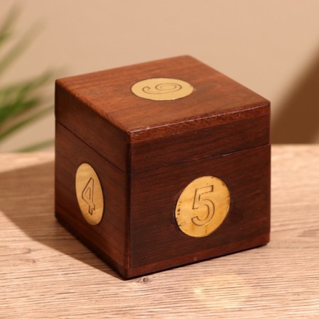 Game desktop "cubes" 6.5x6.5x6.5 cm, tree shisham-5
