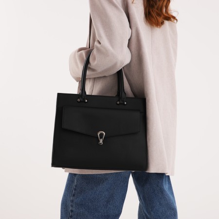 Bag Women's Tout, on a zipper, black color-7