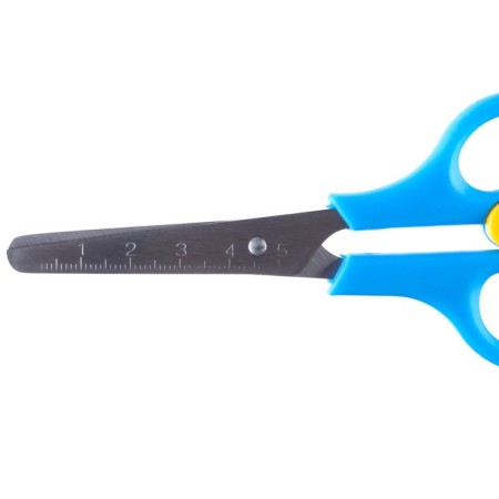 Baby scissors 13 cm, safe, plastic handles with a latch, spider-man, mix-3
