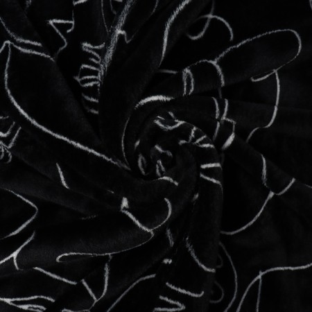 Casa Conforte Festival Face 150x200cm, black, microfiber 200g/m, PE 100%-2