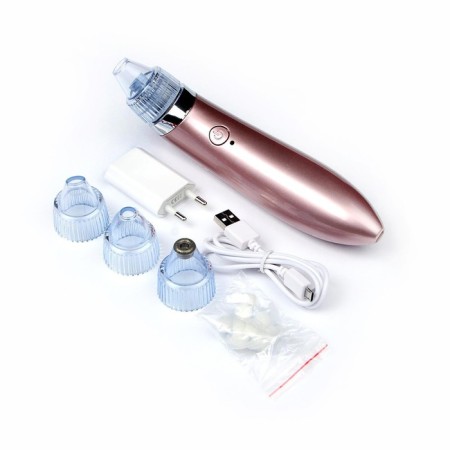 Vacuum massage for cleaning the face Luazon LMZ-050, 4 nozzles, batteries, pink-2