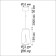 Tulip lamp, 9W GU10, black color