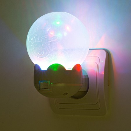 Nightlight "Flower" LED white 7x7x11 cm Risalux-2
