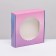 Box the team with a window, "pink-blue", 11.5 x 11.5 x 3 cm
