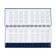 Planning dated 2025, Attomex. Arkona, 64 sheets, solid cover of boumvinyl with foam rubber, block 70 g/m2, blue, 294 x 142mm