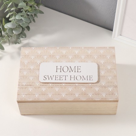 Casket wood 6 divisions "Favorite House" 23x15x7 cm-2