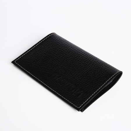Passport cover, 5 pockets for cards, black-2
