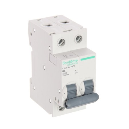 The circuit breaker SE City9 SET, C, 6 A, 2P, 4.5 KA, 230 V