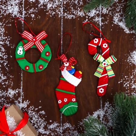 Christmas tree decoration "Symbol of Christmas" 8x9 cm, mix