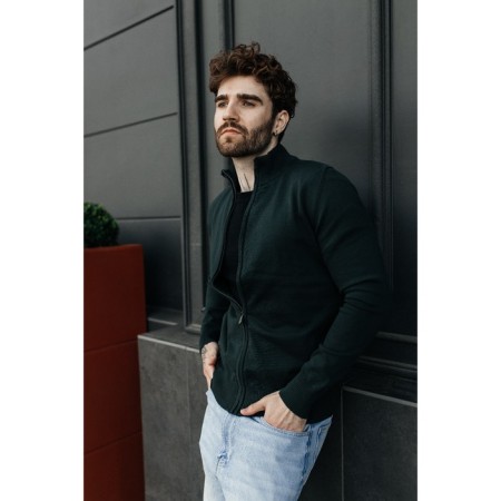 Jumper male ise, size 58, emerald color