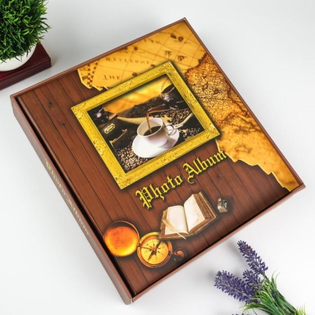 Photo album magnetic 40 sheets "Maps" MIX 30x27.5x5.5 cm