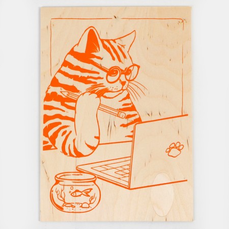 Fundamentals for burning "Scientific Cat" 30x21 cm-1