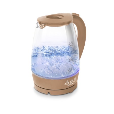 Electric kettle "Castle EK-1801G", glass, 1.8l, 1850 watts, cappuccino color
