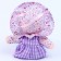 Doll "Nastya", with a brooch, 22 cm