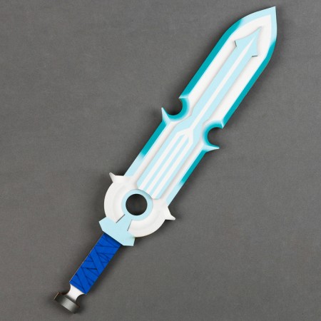 Model made of wood "sword", blue-1