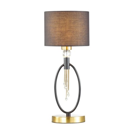 Santiago table lamp, E27, 1x60W, Antique brass color, black