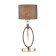 Santiago table lamp, E27, 1x60W, Antique brass color, black