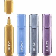 A set of markers of textbooks 4 colors, 5.0, Devente Sparkle Metallic, with sparkles, mowed