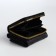 Women's wallet on the button, black color