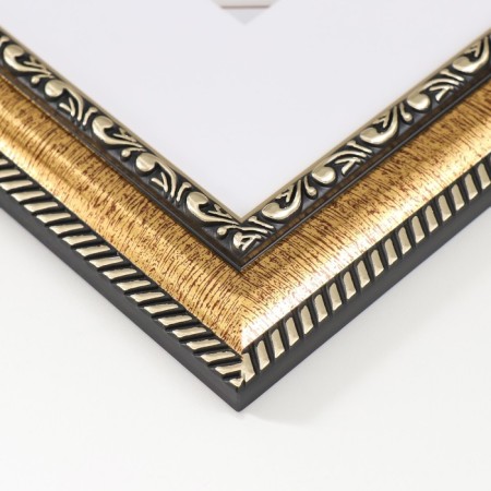 Photo frame Plastic "Mira" 20x20 cm gold (plastic screen)-2