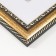Photo frame Plastic "Mira" 20x20 cm gold (plastic screen)