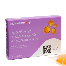 Fisheries Zniecity with an oil extract of valerian and motherwort, 60 capsules of 370 mg