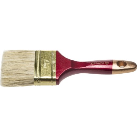 Brush flat Stayer Universal 0104-075, natural bristles, wooden handle, 75 mm-1