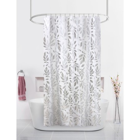 Bath curtains DASCH 180x200 cm, BT-829985, silver leaves