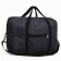 Road bag on a zipper, folding in a cosmetic bag, black color