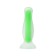 Anal plug luminous in the dark Victor Glow, waterproof, silicone, transparent, 10.5 cm