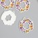 Decor for the work of acrylic "Flower Wreath" 0.2x3.8x4.3 cm