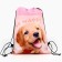 BE HAPPY shoe bag, non -discharge canvas, size 30 x 40 cm
