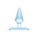 Anal plug, ABS plastic, Blue color, 6.5 cm, D = 2.5 cm