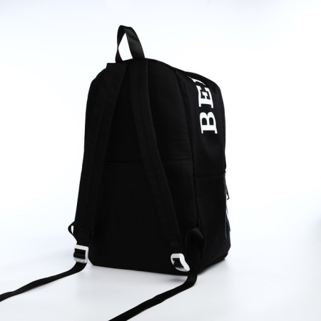 Youth backpack from textiles, 4 pockets, black/multi -colored color-3