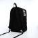 Youth backpack from textiles, 4 pockets, black/multi -colored color