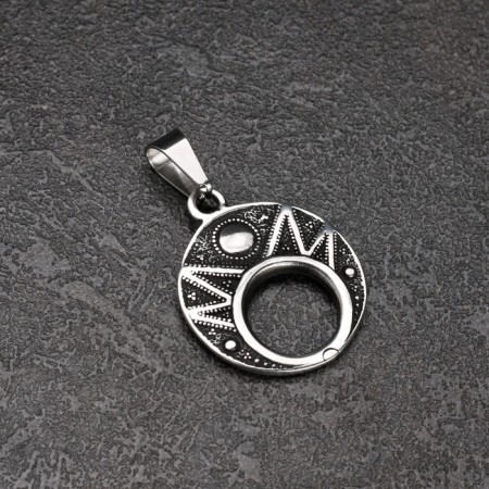 Amulet "Lunnitsa", metal pudter, art casting, 2.5x2.3 cm-2