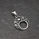 Amulet "Lunnitsa", metal pudter, art casting, 2.5x2.3 cm