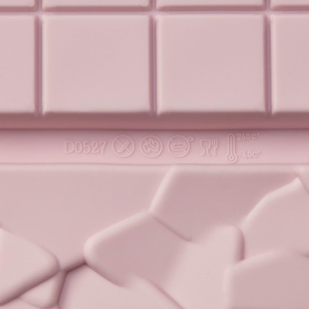 Form for chocolate of the share "Chocolate Assorted", silicone, 20 × 15 cm, 9 cells, pink color-5