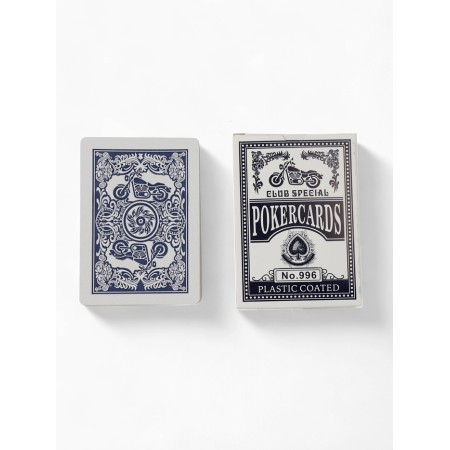 Playing cards 54 pcs "Motorcycle", for playing poker, map 6.3 x 8.7 cm, blue shirt, 290 g 10747-2