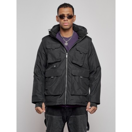 Luy jacket transformer male winter, size 56, black color